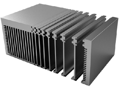 Stacked Heat Sinks With Extrusions