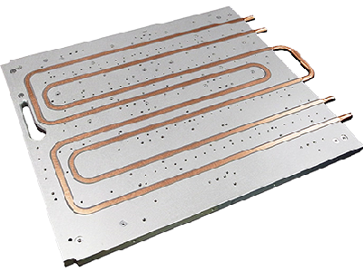 Liquid Cold Plates with Flat Copper Tube