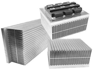 Swaged High Fin Density Heat Sinks